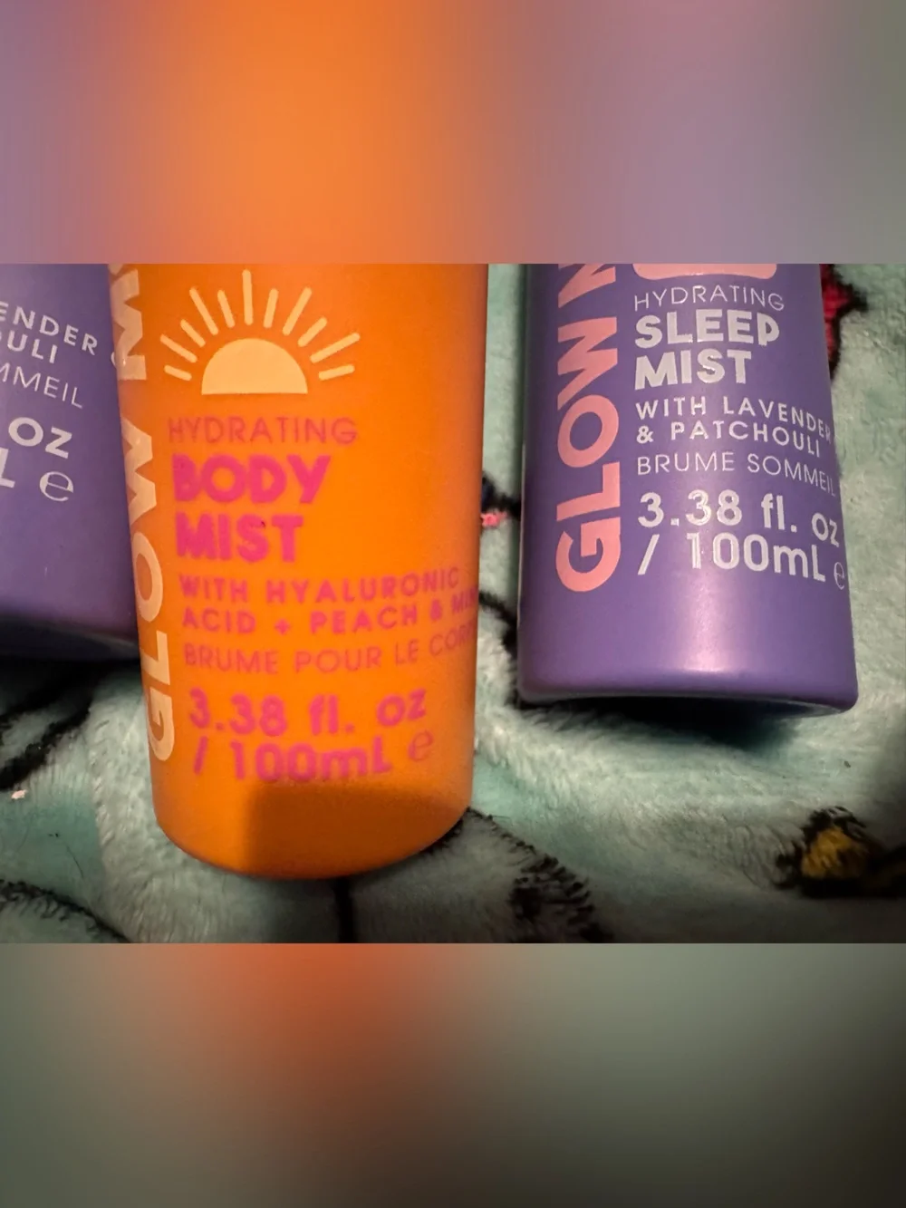 Glow Mood Sleep mist & refreshing mist NEW lot of 4 NATURAL- PETA Approved lot